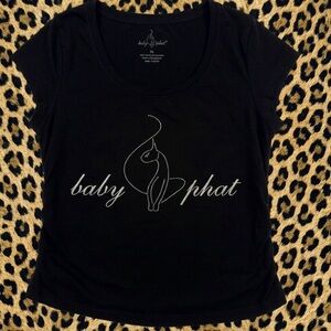 Baby Phat Silver Rhinestone Tee